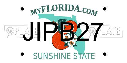JIPB27 Florida License Plate