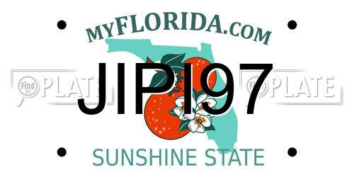 JIPI97 Florida License Plate