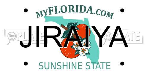 JIRAIYA Florida License Plate