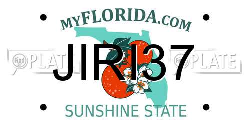 JIRI37 Florida License Plate