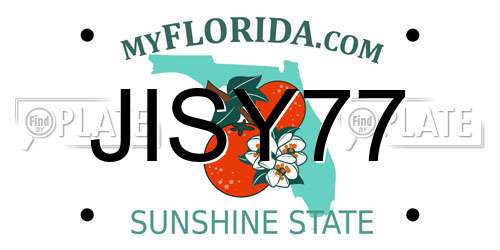 JISY77 Florida License Plate