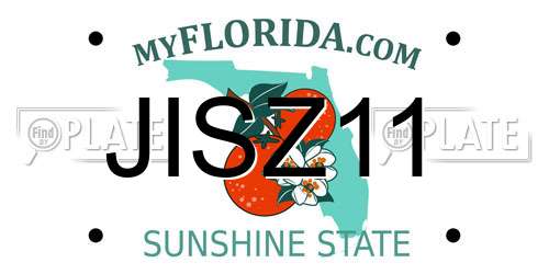 JISZ11 Florida License Plate