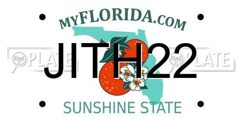 JITH22 Florida License Plate