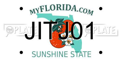 JITJ01 Florida License Plate