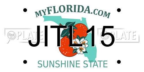 JITL15 Florida License Plate