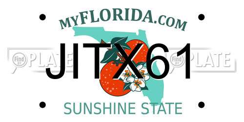 JITX61 Florida License Plate