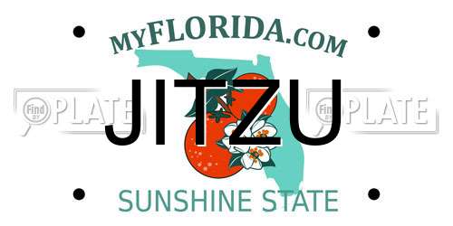 JITZU Florida License Plate