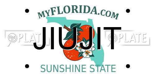 JIUJIT Florida License Plate