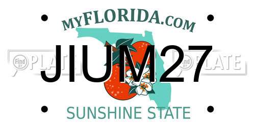 JIUM27 Florida License Plate