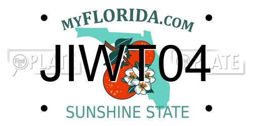 JIWT04 Florida License Plate