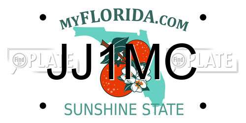 JJ1MC Florida License Plate