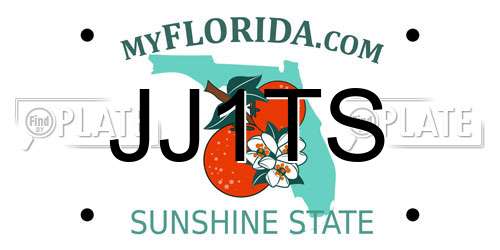 JJ1TS Florida License Plate