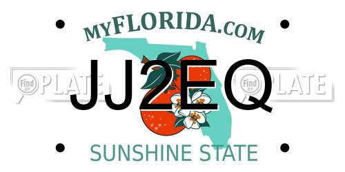 JJ2EQ Florida License Plate