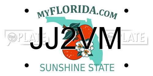 JJ2VM Florida License Plate