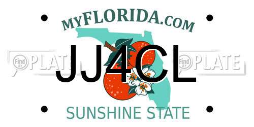 JJ4CL Florida License Plate