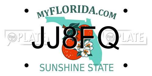 JJ8FQ Florida License Plate