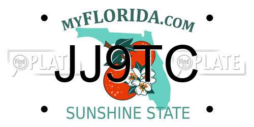 JJ9TC Florida License Plate