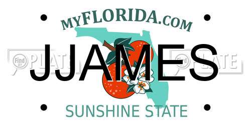 JJAMES Florida License Plate