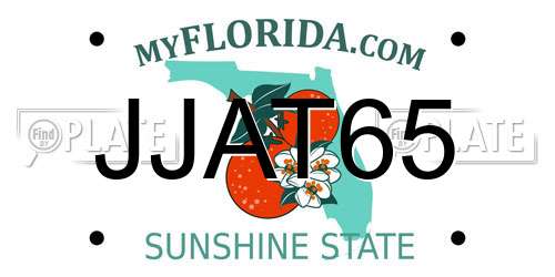 JJAT65 Florida License Plate