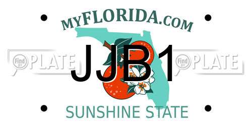 JJB1 Florida License Plate