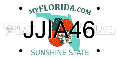 JJIA46 Florida License Plate