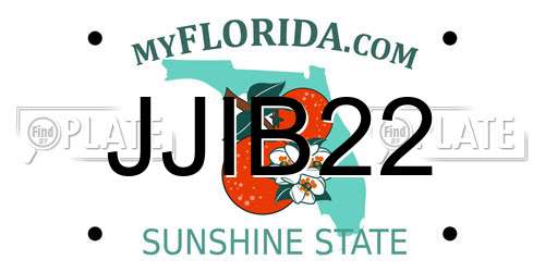 JJIB22 Florida License Plate