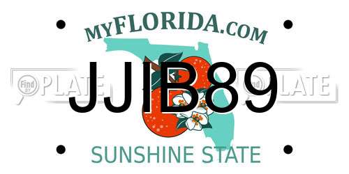 JJIB89 Florida License Plate