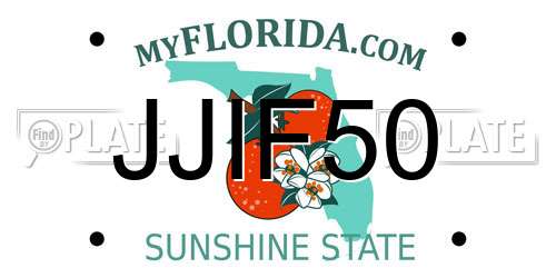 JJIF50 Florida License Plate