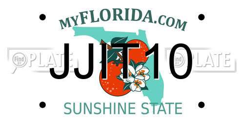 JJIT10 Florida License Plate