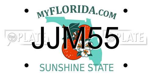 JJM55 Florida License Plate