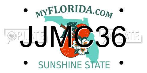 JJMC36 Florida License Plate
