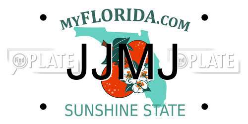 JJMJ Florida License Plate