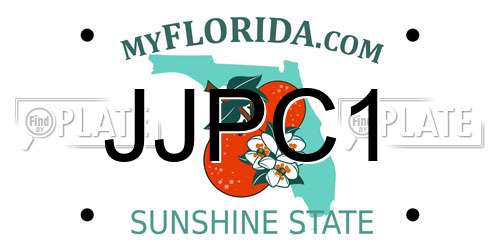 JJPC1 Florida License Plate