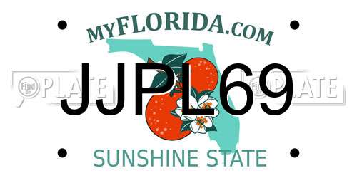 JJPL69 Florida License Plate