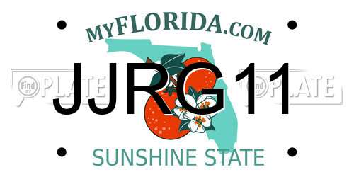 JJRG11 Florida License Plate