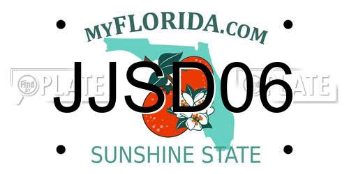 JJSD06 Florida License Plate