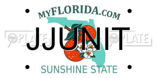 JJUNIT Florida License Plate