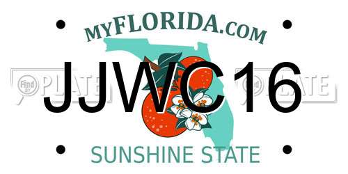 JJWC16 Florida License Plate