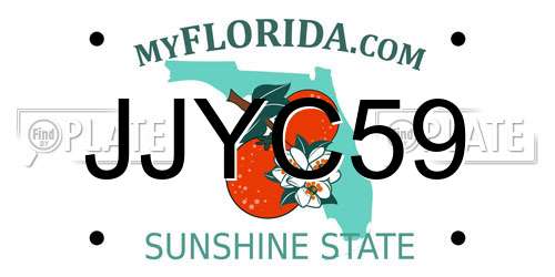 JJYC59 Florida License Plate