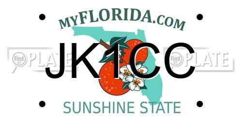 JK1CC Florida License Plate