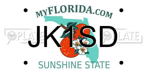 JK1SD Florida License Plate