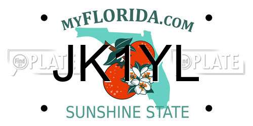 JK1YL Florida License Plate