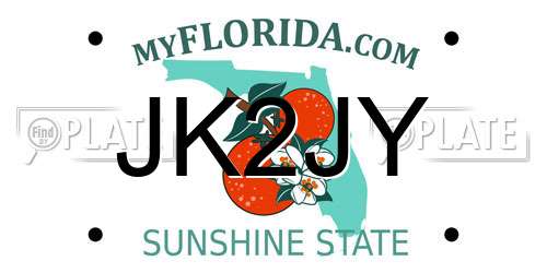 JK2JY Florida License Plate