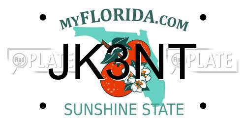 JK3NT Florida License Plate