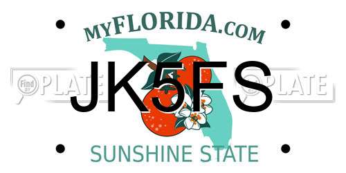 JK5FS Florida License Plate