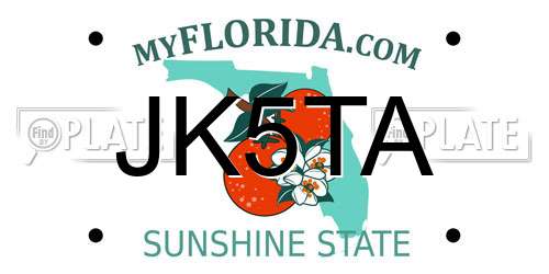 JK5TA Florida License Plate
