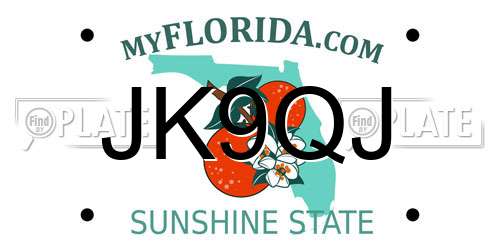 JK9QJ Florida License Plate