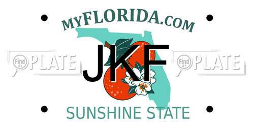JKF Florida License Plate