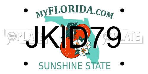 JKID79 Florida License Plate