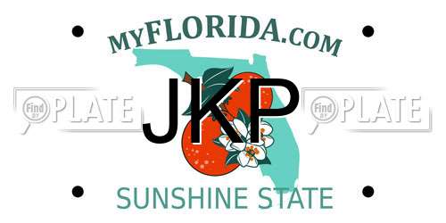 JKP Florida License Plate
